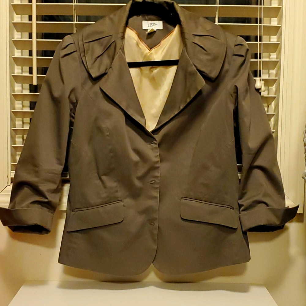 Loft blazer with 3/4 sleeve